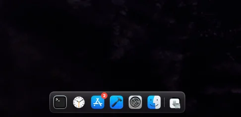 Bar on a second screen